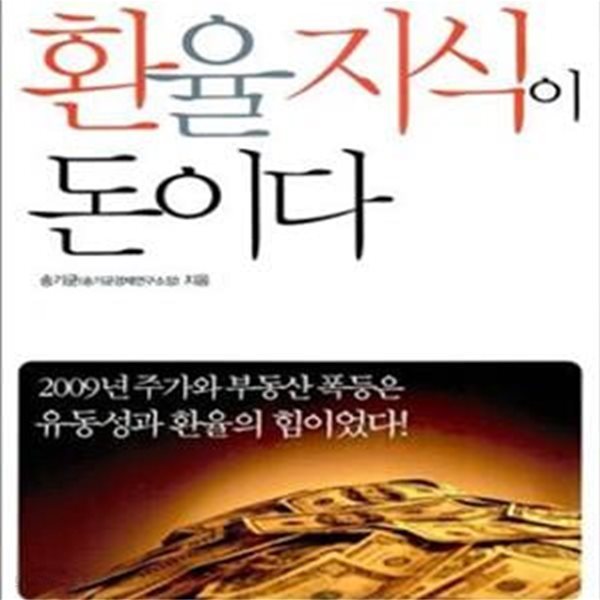 환율지식이 돈이다 (1년 반 동안 서민의 지갑에서 빠져나간 돈 109조 원)