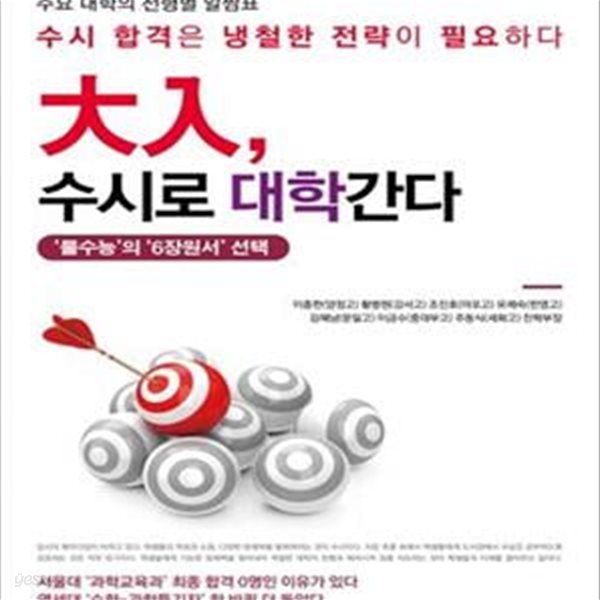 대입, 수시로 대학간다 (＇물수능＇의 ＇6장원서＇선택)