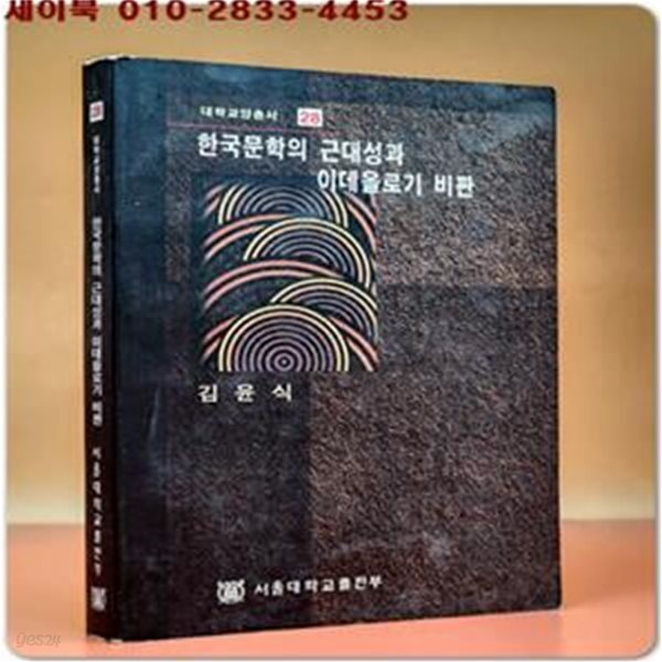 한국문학의 근대성과 이데올로기 비판 (대학교양 총서 28)