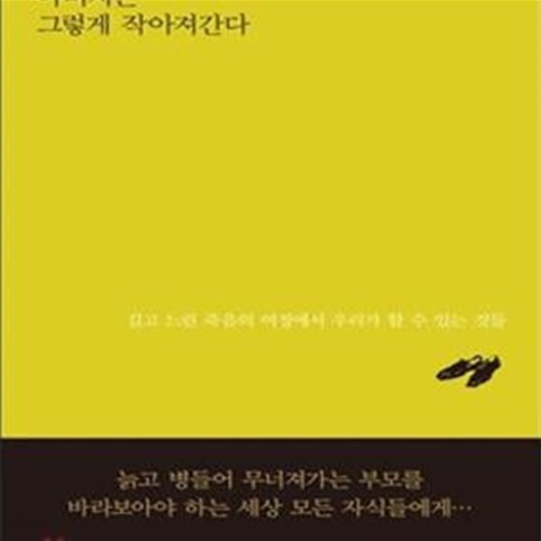 아버지는 그렇게 작아져간다 (길고 느린 죽음의 여정에서 우리가 할 수 있는 것들)