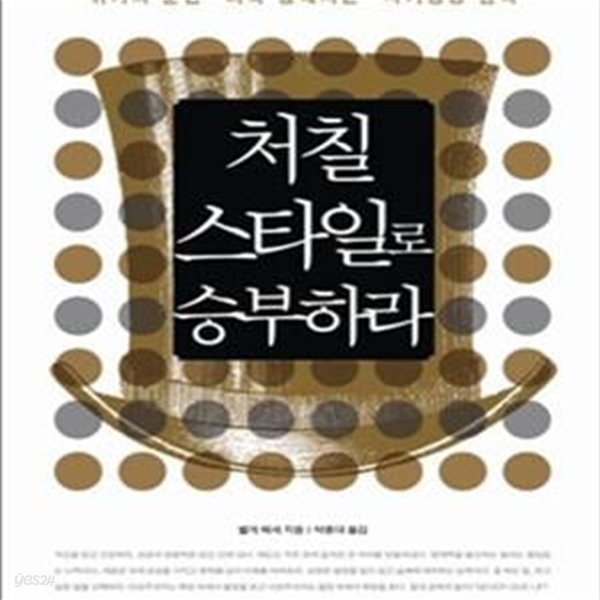 처칠 스타일로 승부하라 (위기의 순간 더욱 강해지는 자기경영 원칙)