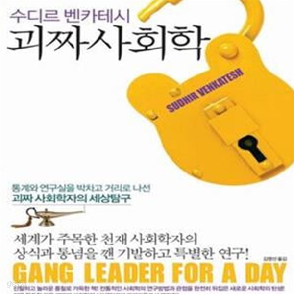 괴짜사회학 (통계와 연구실을 박차고 거리로 나선 괴짜 사회학자의 세상탐구)    /(수디르 벤카테시)