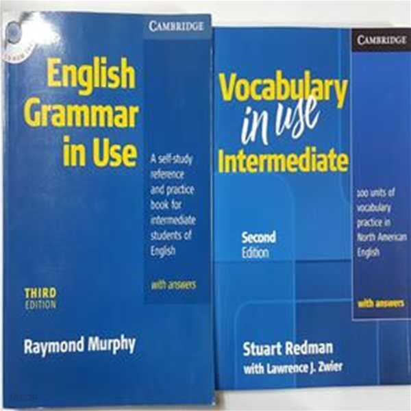 Vocabulary in Use Intermediate with Answers + English Grammar In Use with Answers and CD ROM   /(두권)