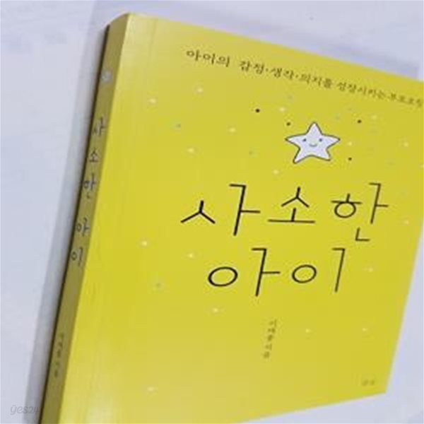 사소한 아이 (아이의 감정, 생각, 의지를 성장시키는 부모 코칭)    /(이재풍/하단참조)