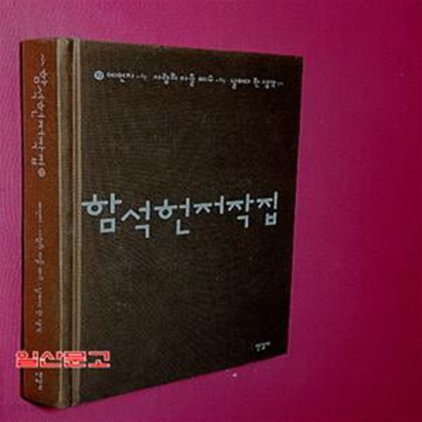 함석헌저작집 27(예언자.  사람의 아들. 예수 날마다 한 생각)