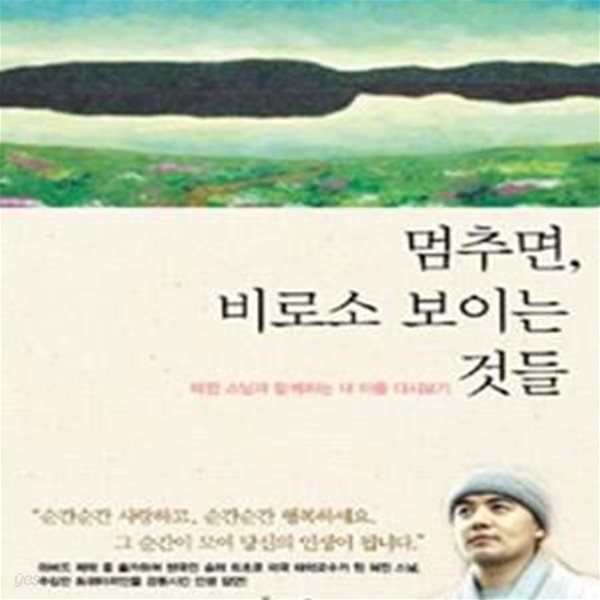 멈추면 비로소 보이는 것들 - 혜민스님과 함께하는 내 마음 다시보기