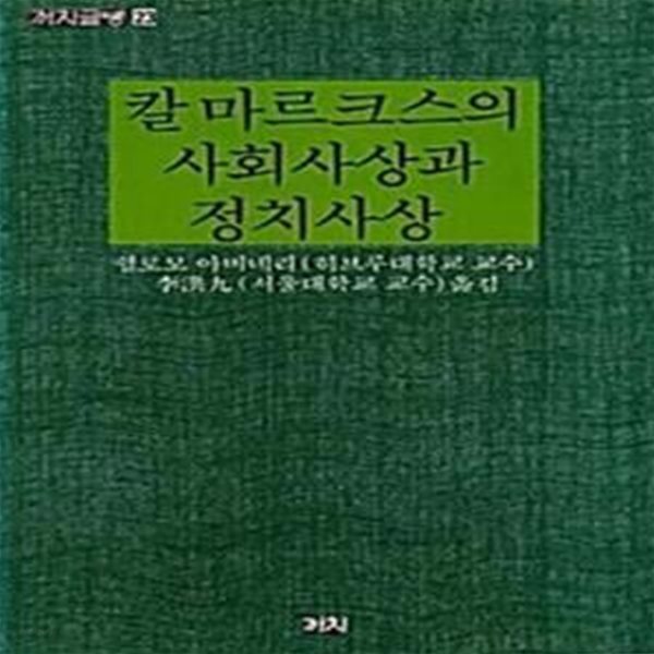 칼 머르크스의 사회사상과 정치사상