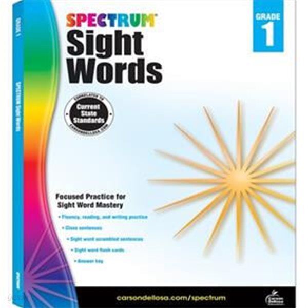 [중고-최상] Spectrum Sight Words, Grade 1: Volume 103