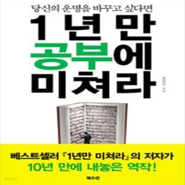 1년만 공부에 미쳐라 (당신의 운명을 바꾸고 싶다면)