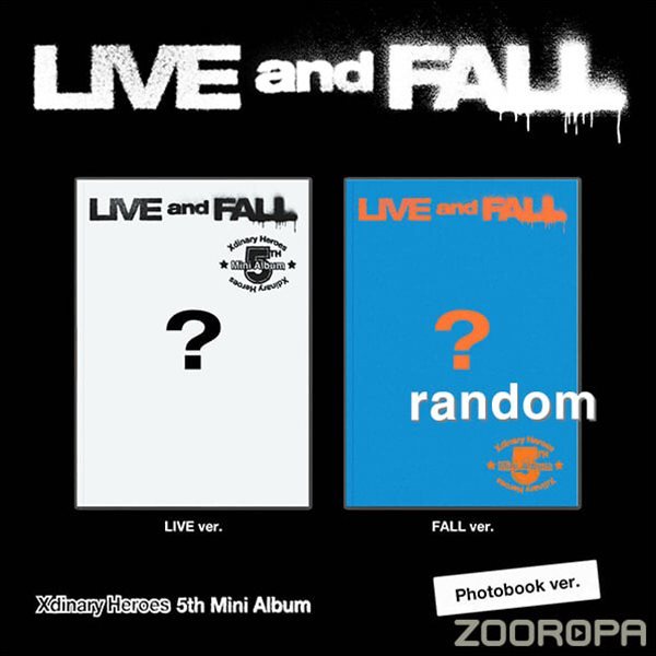 [미개봉/예판/랜덤] Xdinary Heroes 엑스디너리 히어로즈 LIVE and FALL 5집 포토북 미니앨범