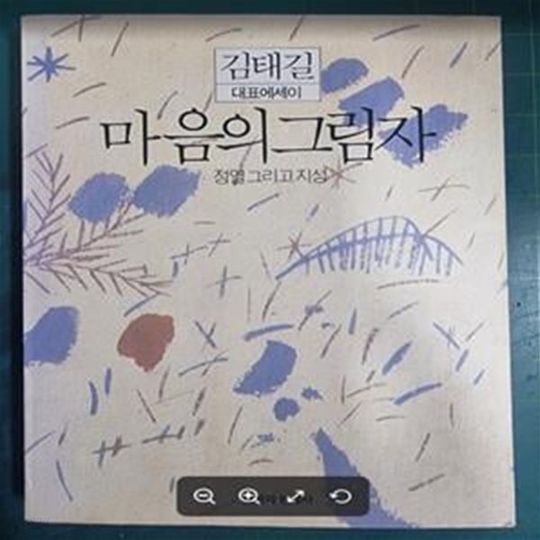 마음의 그림자 (정열 그리고 지성) - 김태길 대표에세이 / 철학과 현실사 - 실사진과 설명확인요망