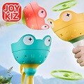 조이키즈 손으로 당기면 날아가는 캐치플라잉 개구리 비행접시 프로펠러 장난감 야외놀이