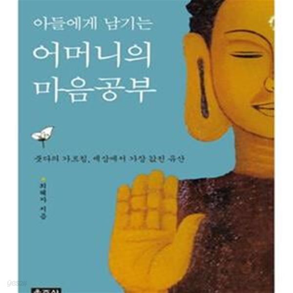 아들에게 남기는 어머니의 마음공부 (붓다의 가르침 세상에서 가장 값진 유산)    /(최혜자)