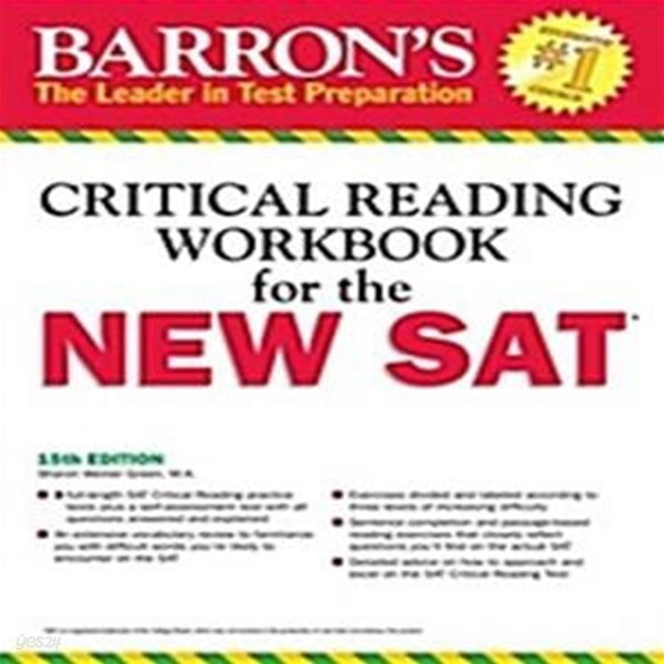 Barron‘s Reading Workbook for the New SAT