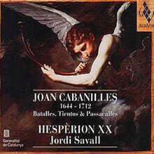 Jordi Savall 카바닐레스: 바탈라, 티엔토, 파사칼레 (Cabanilles : Batalles, Tientos, Passacalles)