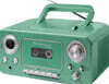 레트로 CD & 카세트 플레이어 틸 그린 (Studebaker SB2135BTTS Bluetooth Portable CD Player Radio and Cassette Player)