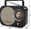 휴대용 라디오 블랙 (Studebaker SB2000B Retro Portable AM/FM Radio - Speaker)