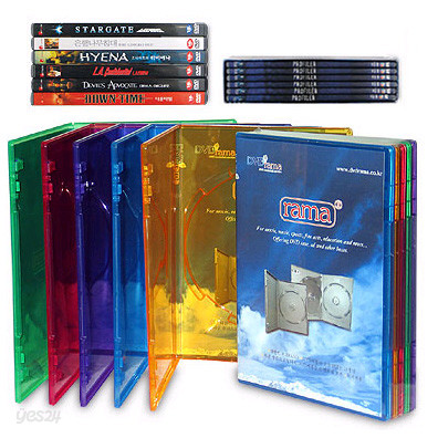 RAMA DVD 케이스 초슬림 컬러 COLORS / 싱글 SINGLE (5개팩)