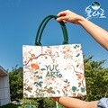 박물관 인기 민화 화훼도 캔버스백 사각 토트백