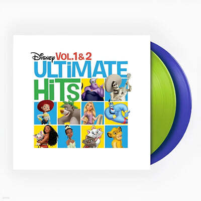 디즈니 명곡 모음집 (Disney Ultimate Hits Vol. 1-2) [그린 앤 블루 컬러 2LP]