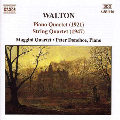 Peter Donohoe 윌리엄 월튼: 피아노 사중주, 현악 사중주 (William Walton : Piano Quartet in D minor, String Quartet in A minor) 