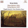 Peter Donohoe 윌리엄 월튼: 피아노 사중주, 현악 사중주 (William Walton : Piano Quartet in D minor, String Quartet in A minor)