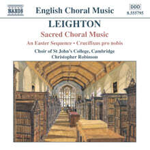 Christopher Robinson 케네스 라이톤: 종교 합창음악 모음 (Kenneth Leighton : Sacred Choral Music)