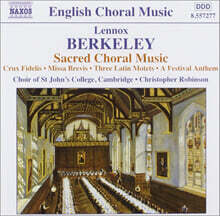 Christopher Robinson 레녹스 버클리: 종교 합창음악 모음 (Lennox Berkeley : Sacred Choral Music)
