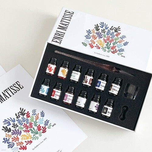 ★특가★스타더스트 12색 유리펜 세트-앙리마티스 에디션