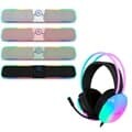 지클릭커 슈퍼히어로 G-SHOT GBS10 RGB 블루투스 블랙 사운드바 ＋ 오로라 RGB 게이밍 헤드셋 블랙 세트