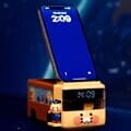 춘식버스 2in1무선충전 LED 시계