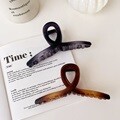 13cm 빅사이즈 레오파드 그라데이션 헤어 집게핀 2P SET