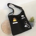 베어 키링 캔버스 크로스백