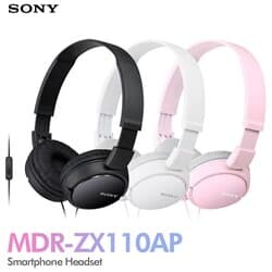소니정품 SONY MDR-ZX110AP 스마트폰용 헤드폰