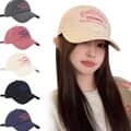 자수로고 볼캡 여성 야구모자 면 빅사이즈 캡 모자