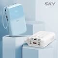 [37Wh 기내반입 가능] 스카이 필 5in1 22.5W 고속충전 미니 10000mAh 보조배터리 랜턴 겸용 U10PD