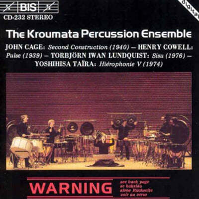 The Kroumata Percussion Ensemble 존 케이지: 네 명의 연주자를 위한 두 번째 구조 외 (John Cage: Second Construction) 
