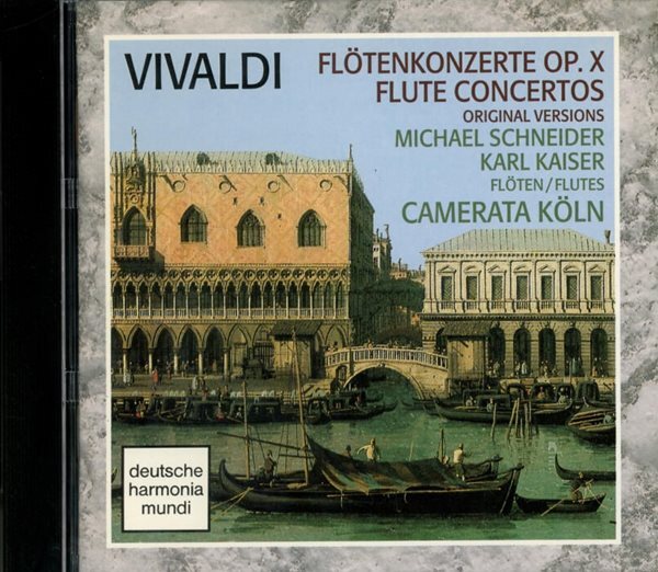 Vivaldi : Flute Concertos - 슈나이더 (Michael Schneider),카메라타 쾰른 (Camerata Koln)(US발매)