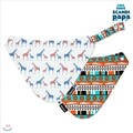 스칸디파파 방수빕 스카프 지라프 화이트+리틈 오렌지 (giraffe white+lytm orange)