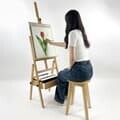 올지 서랍형 나무이젤 대형이젤 전문가용 원목 수납