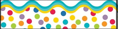 Color Me Bright 2-Sided Scalloped Border