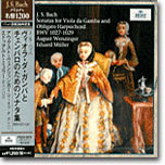 Bach : Sonata for Viola da Gamba and Obligato Harpsichord BWV1027-1029 : August WenzingerㆍEduard Muller