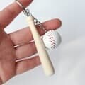 야구 야구공 방망이 배트 열쇠고리 키링 [미니 운동 스포츠 응원 KBO 최강야구 굿즈 기념품 키홀더]