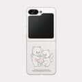 vintage heart bear 갤럭시 Zflip5 케이스 하드 제트