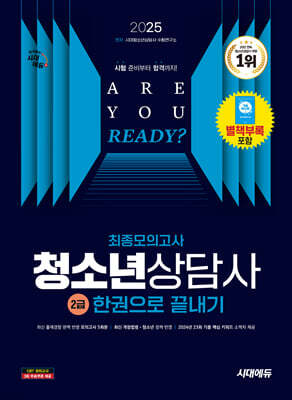 2025 시대에듀 청소년상담사 2급 최종모의고사 한권으로 끝내기