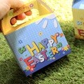 부활절 달걀 2구 손잡이 박스 20개_Happy Easter(블루)