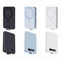 CCC인증 라플루 PD 45W PPS 초고속충전2.0 대용량 보조배터리 10000mAh RPB-MS01 마그네틱 링 제공,케이블일체형,기내반입,군대,군인,갤럭시S25완벽호환