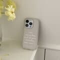 love every day 레터링 아이폰 16 pro 케이스 클리어 반투명 젤리