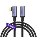 USB3.2 Gen2x2 20Gbps C타입 ㄱ자 초고속 연장케이블 S48E 1m
