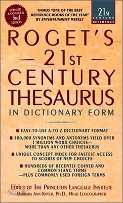 Roget&#39;s 21st Century Thesaurus, Third Edition